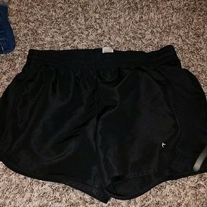 Black athletic shorts